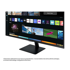 SAMSUNG SMART VA monitor 32" M5, 1920x1080, 16:9, 250cd/m2, 4ms, 2xHDMI/2xUSB/WiFi/Bluetooth, hangszóró, Fekete