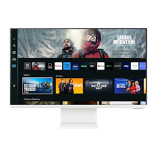 SAMSUNG SMART VA monitor 32" M80C, 3840x2160, 16:9, 400cd/m2, 4ms, HDMI/2xUSB/USB-C/WiFi/BT, Pivot, hangszóró&webcam