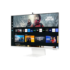 SAMSUNG SMART VA monitor 32" M80C, 3840x2160, 16:9, 400cd/m2, 4ms, HDMI/2xUSB/USB-C/WiFi/BT, Pivot, hangszóró&webcam