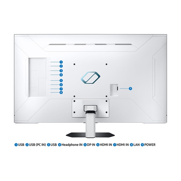 SAMSUNG Smart Gaming 144Hz monitor 43" G70NC, 3840x2160, 16:9, 1ms, HDMI/DP/USB/LAN/,WiFi, Bluetooth, hangszóró