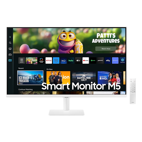 SAMSUNG Smart VA monitor 27" M5, 1920x1080, 16:9, 250cd/m2, 4ms, 2xHDMI/2xUSB/HDCP/WiFi/Bluetooth, hangszóró