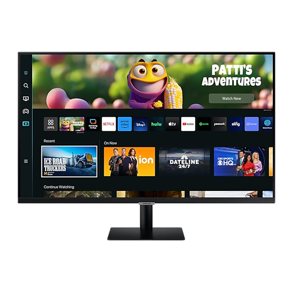 SAMSUNG Smart VA monitor 27" M5, 1920x1080, 16:9, 250cd/m2, 4ms, 2xHDMI/2xUSB/HDCP/WiFi/Bluetooth, hangszóró