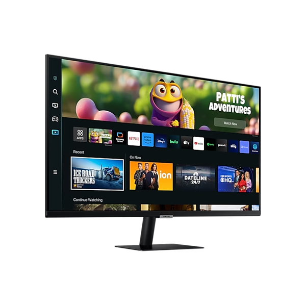 SAMSUNG Smart VA monitor 27" M5, 1920x1080, 16:9, 250cd/m2, 4ms, 2xHDMI/2xUSB/HDCP/WiFi/Bluetooth, hangszóró