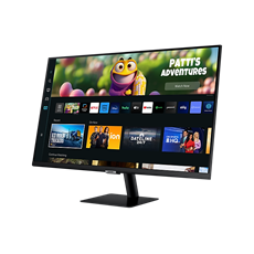 SAMSUNG Smart VA monitor 27" M5, 1920x1080, 16:9, 250cd/m2, 4ms, 2xHDMI/2xUSB/HDCP/WiFi/Bluetooth, hangszóró