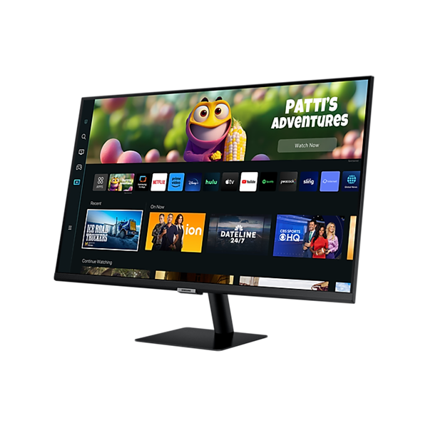 SAMSUNG Smart VA monitor 27" M5, 1920x1080, 16:9, 250cd/m2, 4ms, 2xHDMI/2xUSB/HDCP/WiFi/Bluetooth, hangszóró