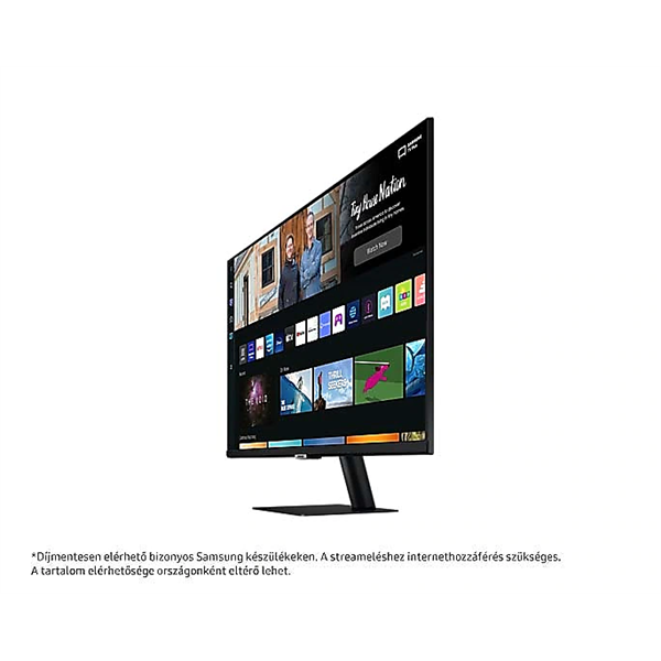 SAMSUNG SMART VA monitor 32" M5, 1920x1080, 16:9, 250cd/m2, 4ms, 2xHDMI/2xUSB/WiFi/Bluetooth, hangszóró, Fekete