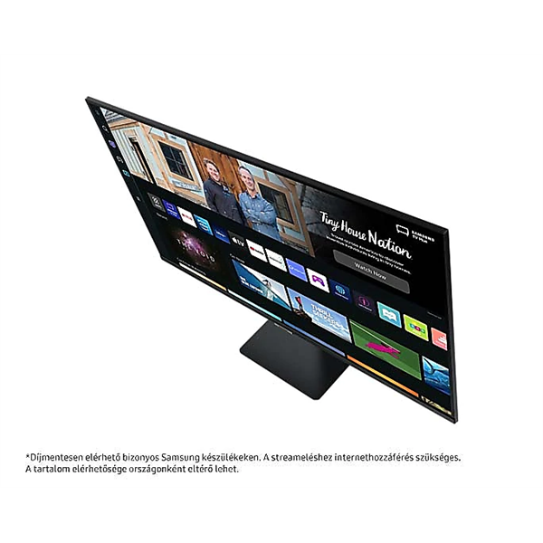 SAMSUNG SMART VA monitor 32" M5, 1920x1080, 16:9, 250cd/m2, 4ms, 2xHDMI/2xUSB/WiFi/Bluetooth, hangszóró, Fekete