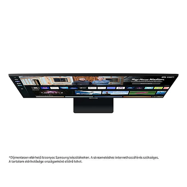 SAMSUNG SMART VA monitor 32" M5, 1920x1080, 16:9, 250cd/m2, 4ms, 2xHDMI/2xUSB/WiFi/Bluetooth, hangszóró, Fekete