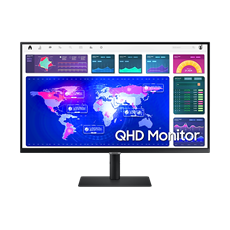 SAMSUNG VA monitor 32" S60A, 2560x1440, 16:9, 300cd/m2, 5ms, DisplayPort/HDMI/4xUSB, Pivot