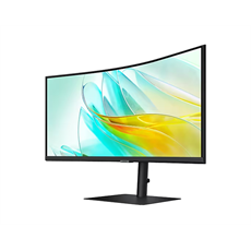 SAMSUNG Ívelt VA monitor 34" S65UC, 3440x1440, 21:9, 350cd/m2, 5ms, HDMI/DisplayPort/3xUSB/USB-C/LAN, hangszóró
