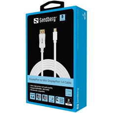 SANDBERG DisplayPort kábel, DP-MiniDP 1.4 8K60Hz 2m