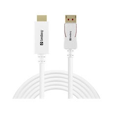 SANDBERG DisplayPort kábel, DisplayPort 1.4-HDMI 4K60Hz 2m