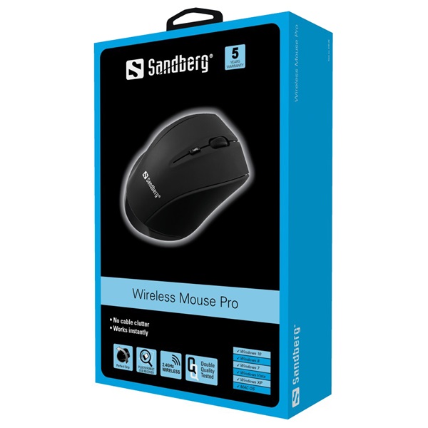 SANDBERG Egér, Wireless Mouse Pro