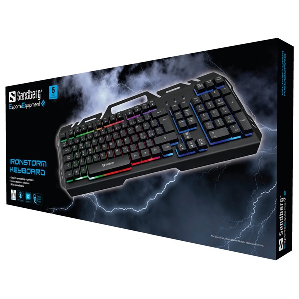 SANDBERG Gamer Billentyűzet, IronStorm Keyboard BE