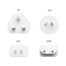 SANDBERG Hálózati töltő, 3 in 1 travel charger USB C/A 65W