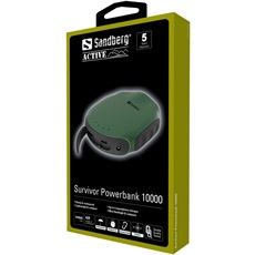 SANDBERG Hordozható akkumulátor, Survivor Powerbank 10000