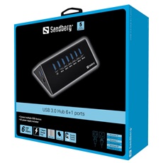 SANDBERG Hub és elosztó, USB 3.0 Hub 6+1 ports