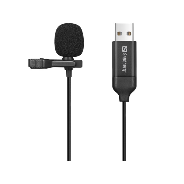 SANDBERG Mikrofon, Streamer USB Clip Microphone