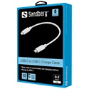SANDBERG USB-C tartoz&#233;k, USB-C Charge Cable 0.2m