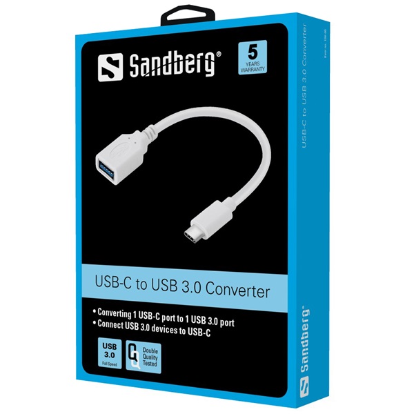 SANDBERG USB-C tartozék, USB-C to USB 3.0 Converter