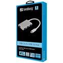 SANDBERG USB-C tartoz&#233;k, USB-C to 4 xUSB 3.0 Pocket Hub