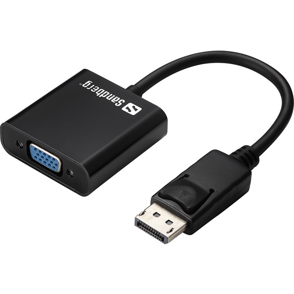 SANDBERG Kijelző konverter, Adapter DisplayPort>VGA