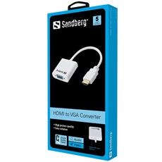 SANDBERG Kijelző konverter, HDMI to VGA Converter