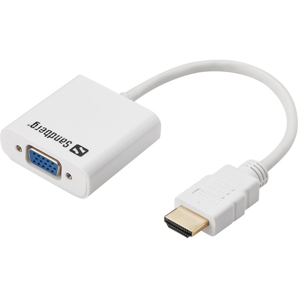 SANDBERG Kijelző konverter, HDMI to VGA Converter