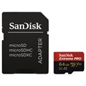 SANDISK Memóriakártya 183520, MICROSDHC EXTREME PRO KÁRTYA 64GB, 170MB/s C10, V30, UHS-I, U3, A2