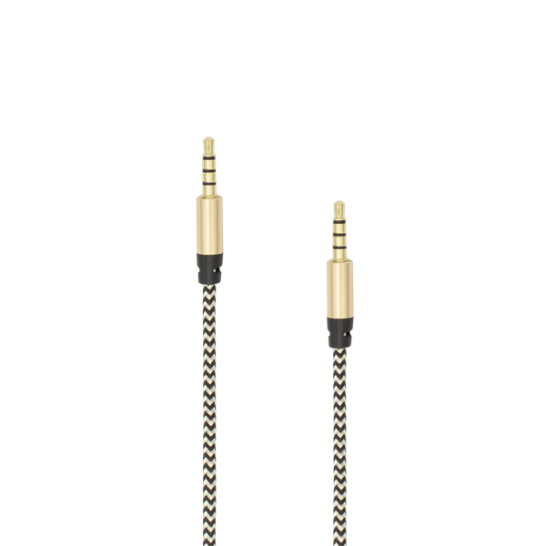 SBOX Kábel, AUDIO CABLE 3.5 Male - 3.5 mm Male 1.5 m Gold