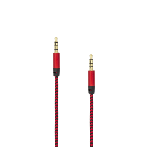 SBOX Kábel, AUDIO CABLE 3.5 Male - 3.5 mm Male 1.5 m Red