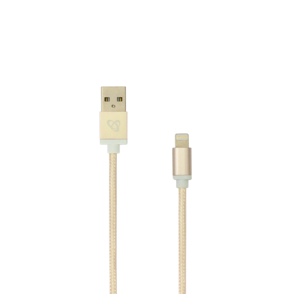 SBOX Kábel, CABLE USB A Male -> 8-pin iPh Male 1.5 m Gold - Blister