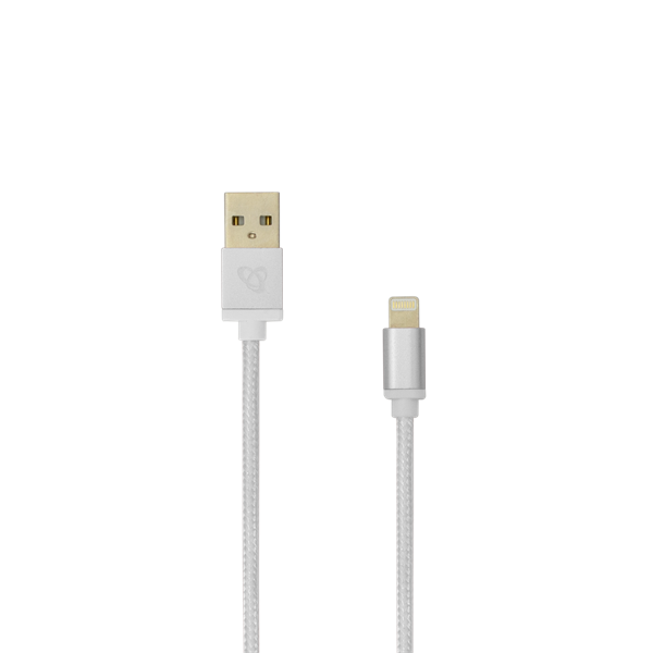 SBOX Kábel, CABLE USB A Male -> 8-pin iPh Male 1.5 m Silver - Blister