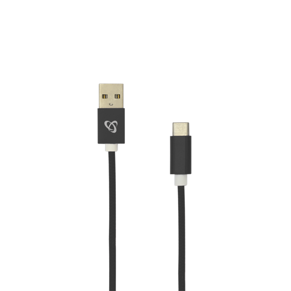 SBOX Kábel, CABLE USB Male -> TYPE-C Male 1.5 m Black