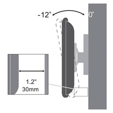 SBOX LCD-100 fali konzol dönthető, 100x100, 13"-30", max 15 kg