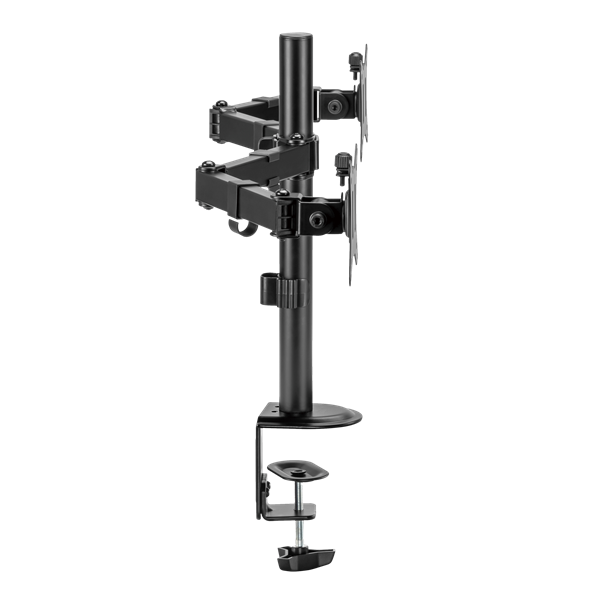 SBOX LCD-352/2-2, DESKTOP MOUNT (2 képernyős rögzítőkar), (17-32", max. 9 kg/monitor, max.VESA: 100x100 mm)