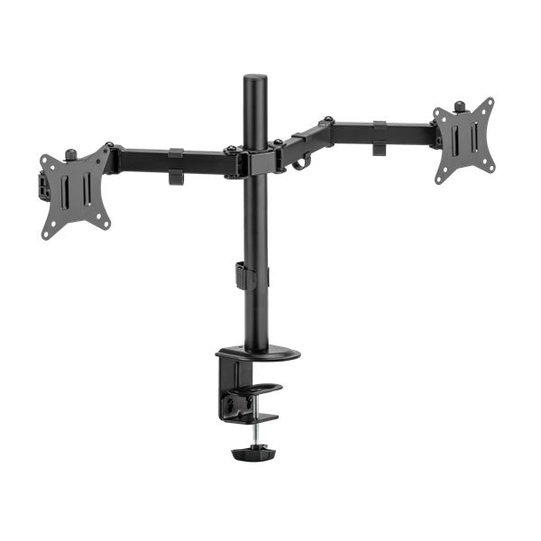 SBOX LCD-352/2-2, DESKTOP MOUNT (2 képernyős rögzítőkar), (17-32", max. 9 kg/monitor, max.VESA: 100x100 mm)