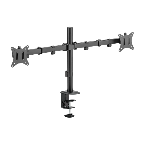 SBOX LCD-352/2-2, DESKTOP MOUNT (2 képernyős rögzítőkar), (17-32", max. 9 kg/monitor, max.VESA: 100x100 mm)