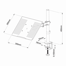 SBOX LCD-L01 Asztali laptop tartó konzol