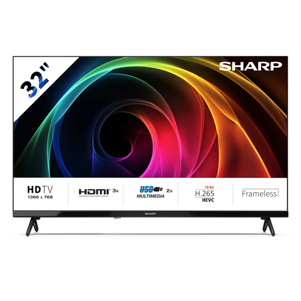 SHARP 32HA1205E 32"/80cm HD Ready LED TV, 1366x768, 3xHDMI/2xUSB