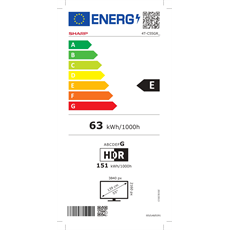 SHARP 55GR8265E 55"/139cm 4K UHD QLED Google TV Harman/Kardon hangszórókkal, 144 Hz, 3840x2160, 4xHDMI/2xUSB