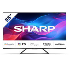 SHARP 55GR8265E 55"/139cm 4K UHD QLED Google TV Harman/Kardon hangszórókkal, 144 Hz, 3840x2160, 4xHDMI/2xUSB