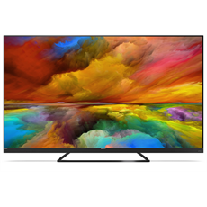 SHARP Android TV 4K UHD, 65" 4K ULTRA HD QUANTUM DOT SHARP ANDROID TV™ (65EQ3EA), Fekete