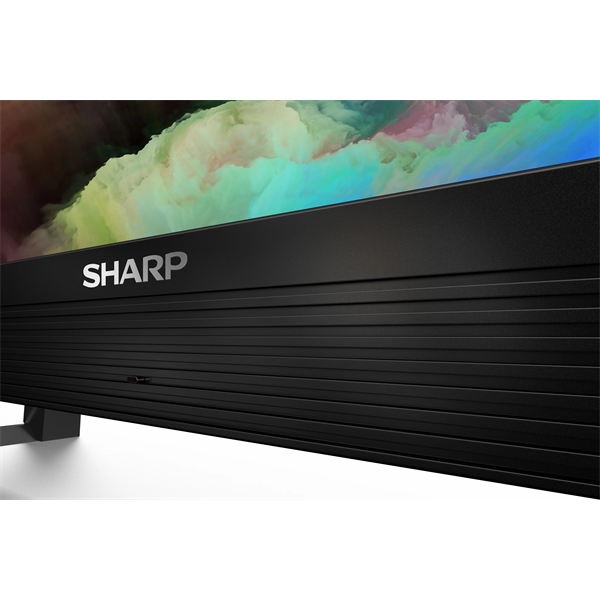 SHARP Android TV 4K UHD, 65" 4K ULTRA HD QUANTUM DOT SHARP ANDROID TV™ (65EQ3EA), Fekete