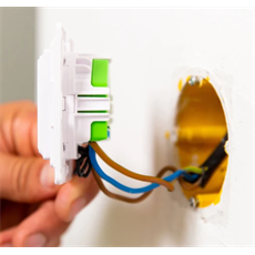 SHELLY Fali Villanykapcsoló, 1 Gombos, fehér - SHELLY WALL SWITCH 1XBTN WHITE