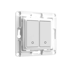 SHELLY Fali Villanykapcsoló, 2 Gombos, fehér - SHELLY WALL SWITCH 2XBTN WHITE