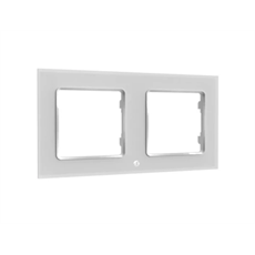 SHELLY Fali Villanykapcsoló Keret, 2-es fehér - SHELLY WALL SWITCH FRAME X2 WHITE