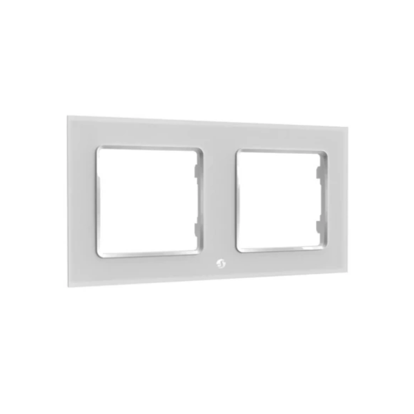 SHELLY Fali Villanykapcsoló Keret, 2-es fehér - SHELLY WALL SWITCH FRAME X2 WHITE