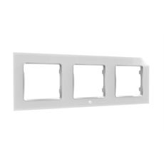 SHELLY Fali Villanykapcsoló Keret, 3-es fehér - SHELLY WALL SWITCH FRAME X3 WHITE