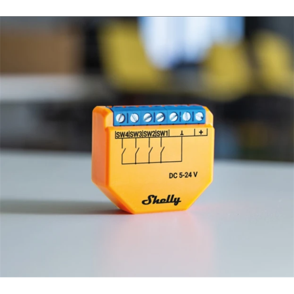SHELLY Okoskapcsoló, WiFi-s - SHELLY PLUS I4 DC